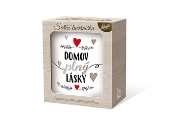 Nekupto Svítící dekorace lucerna Domov plný lásky Sladký domov