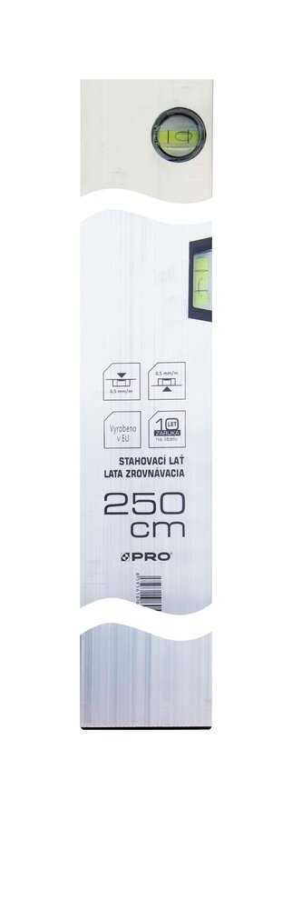 stahovací lať 250cm,2 libely