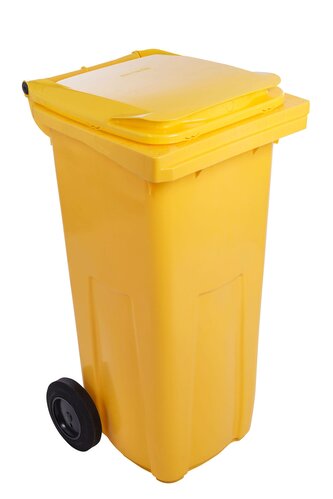 popel.120 l žlutá plast.