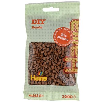 BIO korálky v sáčku hnědé 1.000ks MIDI