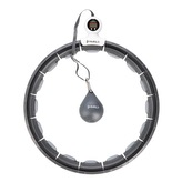 HHM15 ČERNÁ HULA HOOP OBRUČ SE ZÁVAŽÍM, MAGNETY A POČÍTADLEM HMS