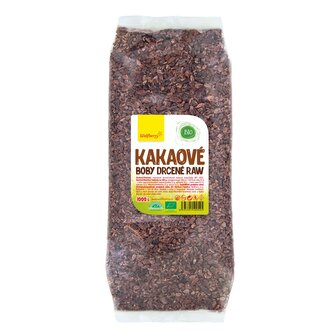 Kakaové boby drcené BIO 1000 g Wolfberry