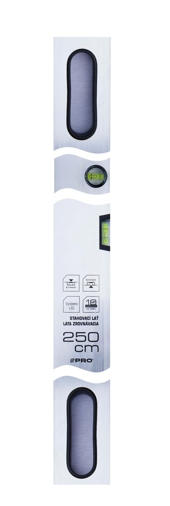 stahovací lať 250cm,2 libely,úchyty