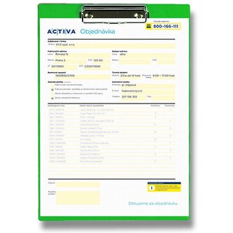 Psací podložka Titan výběr barev zelená