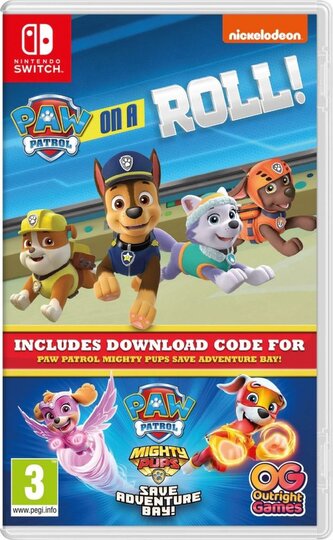 Paw Patrol: On a roll! + Mighty Pups Save Adventure Bay (Switch)