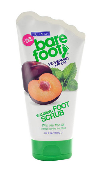 Freeman Bare Foot Krém na nohy Foot Warming Scrub Peppermint & Plum 100 ml pro ženy