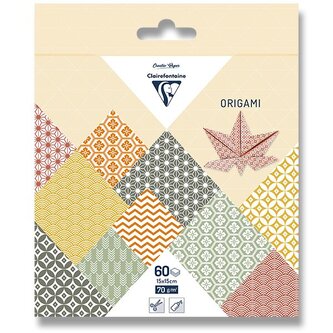 Sada papírů Clairefontaine Origami Autumn, 60 listů