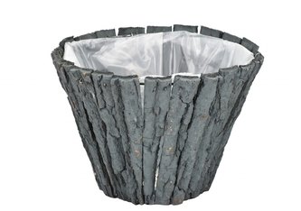 Květináč z kůry zelený 17x23 cm