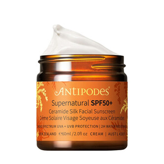 Antipodes Jemný opalovací krém na obličej SPF 50+ Supernatural (Ceramide Silk Facial Sunscreen) 60 ml woman