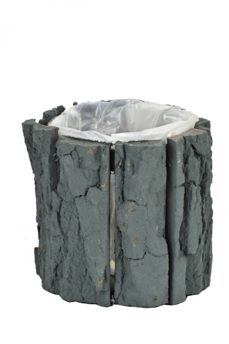Květináč z kůry zelený 12x13 cm