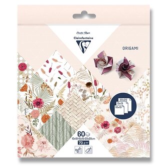 Sada papírů Clairefontaine Origami Dried Flowers