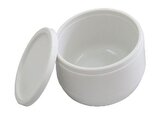 miska 0,30l polév.+víko, bílá, (tablet), d8x11cm, plast