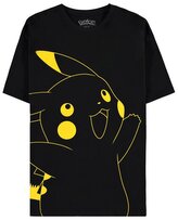 Pánské tričko Pokémon: Pikachu (XL) černá bavlna