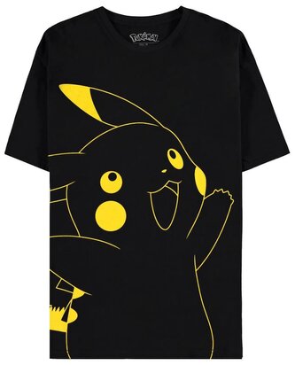 Pánské tričko Pokémon: Pikachu (XL) černá bavlna