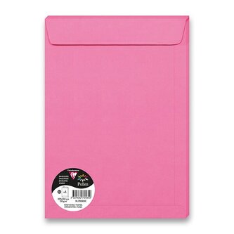 Barevná obálka Clairefontaine C4, samolepicí, 5 ks růžová, C4