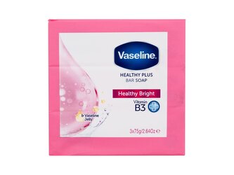 Vaseline Healthy Plus Tuhé mýdlo Bar Soap Healthy Bright 3x75 g unisex