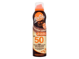 Malibu Continuous Spray Opalovací přípravek na tělo Dry Oil 175 ml SPF50 unisex