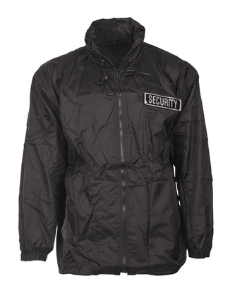 Bunda Mil-Tec Security Windbreaker - černá, L