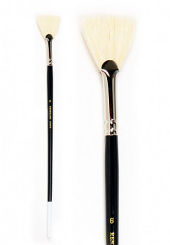 Vějířovitý štětec Renesans 2001FN přírodní – velikosti 6