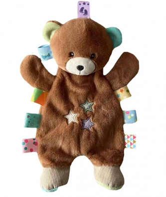 Plyšová edukační hračka Medvídek, 17 cm, hnědý