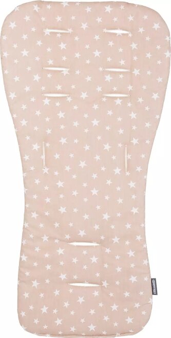 CHIPOLINO Měkká podložka do kočárku Beige stars