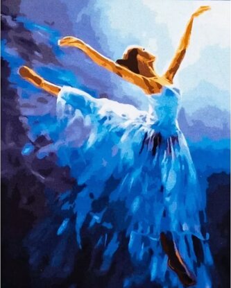 ASTRA Malování podle čísel: Primabalerina, plátno na rámu 40x50 cm