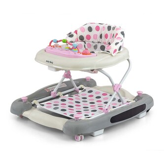 Dětské chodítko s houpačkou Milly Mally Patrol Plus Pastel Dots Dětské chodítko s houpačkou Milly Mally Patrol Plus Pastel Dots