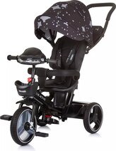 CHIPOLINO Tříkolka se stříškou Be Active 2v1 Obsidian
