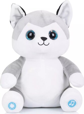 CHIPOLINO Plyšový Huskey se světýlky a hudbou