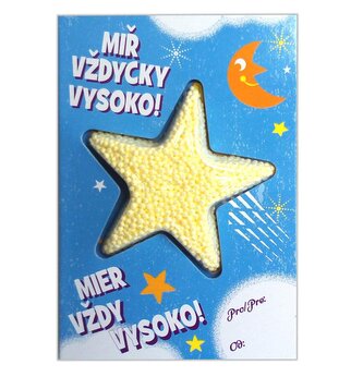 PlayFoam Přáníčko s modelínou Hvězda - Miř vždycky vysoko
