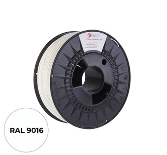 Tisková struna (filament) C-TECH PREMIUM LINE, PLA, dopravní červená, RAL3020, 1,75mm, 1kg