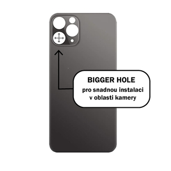 Kryt baterie iPhone 12  PRO black - Bigger Hole