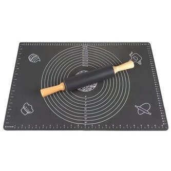 RUHHY Silikonový vál s válečkem 70 x 50 cm