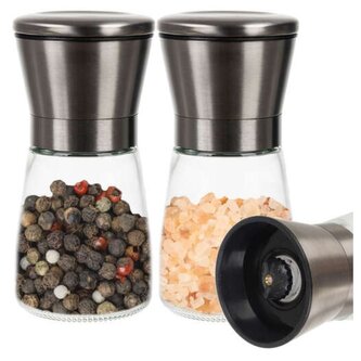 RUHHY Ruční mlýnek na pepř a sůl 2 ks