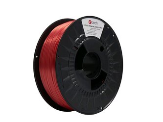 Tisková struna (filament) C-TECH PREMIUM LINE, Silk PLA, orientální červená, RAL3031, 1,75mm, 1kg