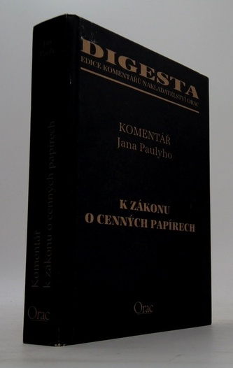 Komentář Jana Paulyho k zákonu o cenných papírech