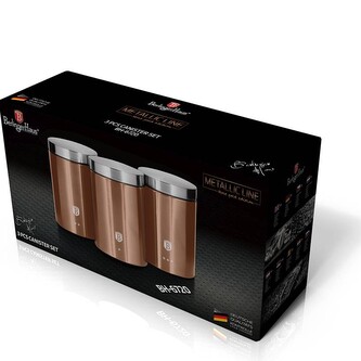 Dóza na potraviny sada 3 ks Rosegold Metallic Line Dóza na potraviny sada 3 ks Rosegold Metallic Line