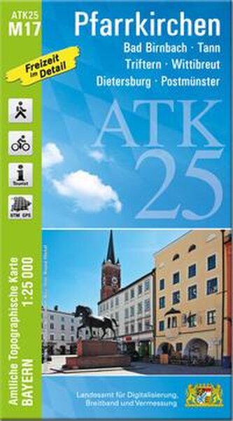 ATK25-M17 Pfarrkirchen (Amtliche Topographische Karte 1:25000)