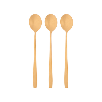 NOBLE PURE GOLD KOKTEJLOVÁ LŽIČKA 3 KS BLISTR