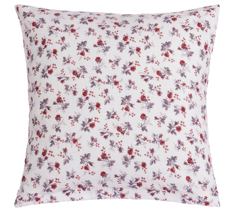 Povláček flanelový - Růžička čerená - 40x40 cm