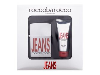 Roccobarocco Jeans toaletní voda 75 ml + balzám po holení 100 ml