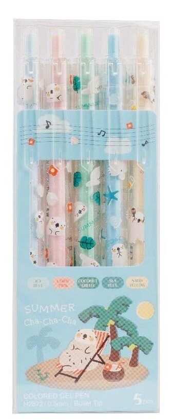 Długopis żelowy automatyczny Cha Cha 5 kolorów M&G;