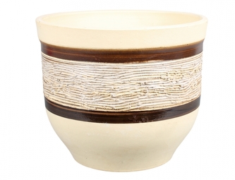 Květník MONARDA přírodní kamenina d30cm