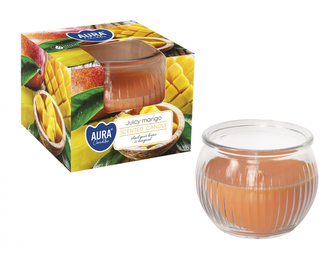 Svíčka ve skle ŠŤAVNATÉ MANGO vonná 80g