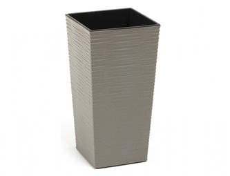 Obal na květník FINEZIA PROUTÍ ECO plastový 40x40x75cm