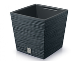 Obal na květník FURU SQUARE LOW 2v1 plastový 30x30x29cm