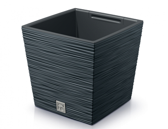 Obal na květník FURU SQUARE LOW 2v1 plastový 30x30x29cm