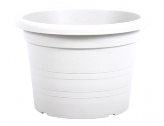 Květník CILINDRO plastový bílý d50x35cm