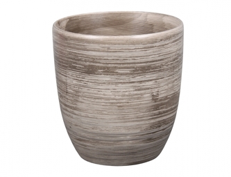 Obal na květník KODET GREY keramický matný d16x17cm