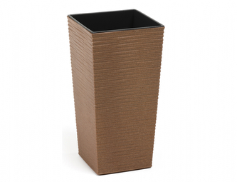 Obal na květník FINEZIA PROUTÍ ECO plastový 40x40x75cm